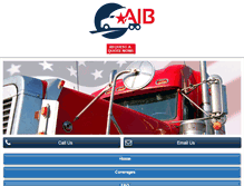 Tablet Screenshot of americantruckinsurance.com